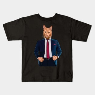 Kitty Means Business Kids T-Shirt